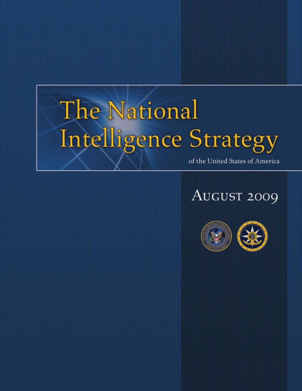 The National Intelligence Strategy Of The United States Of America