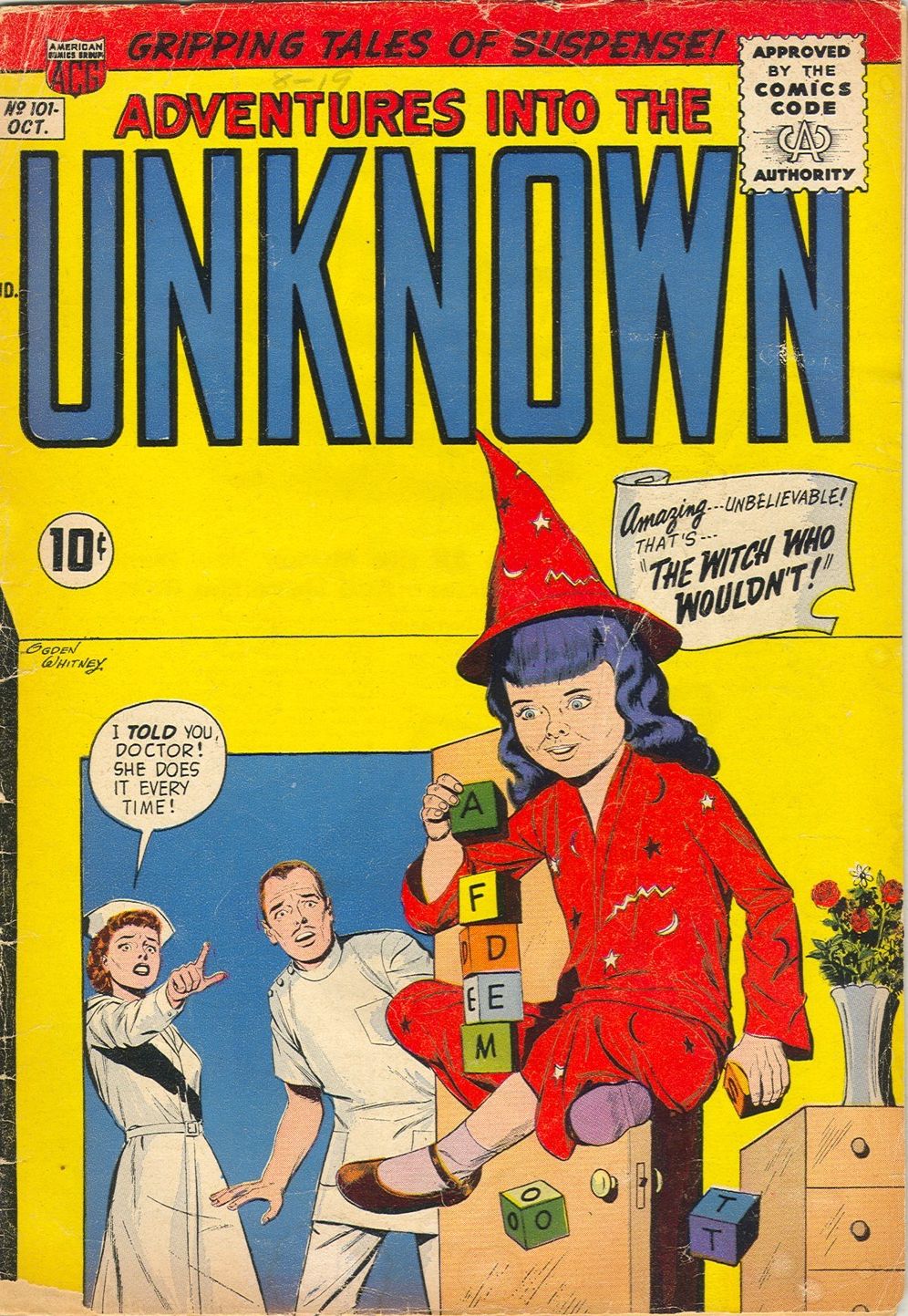 Adventures into the Unknown Number 101 Horror Comic Book