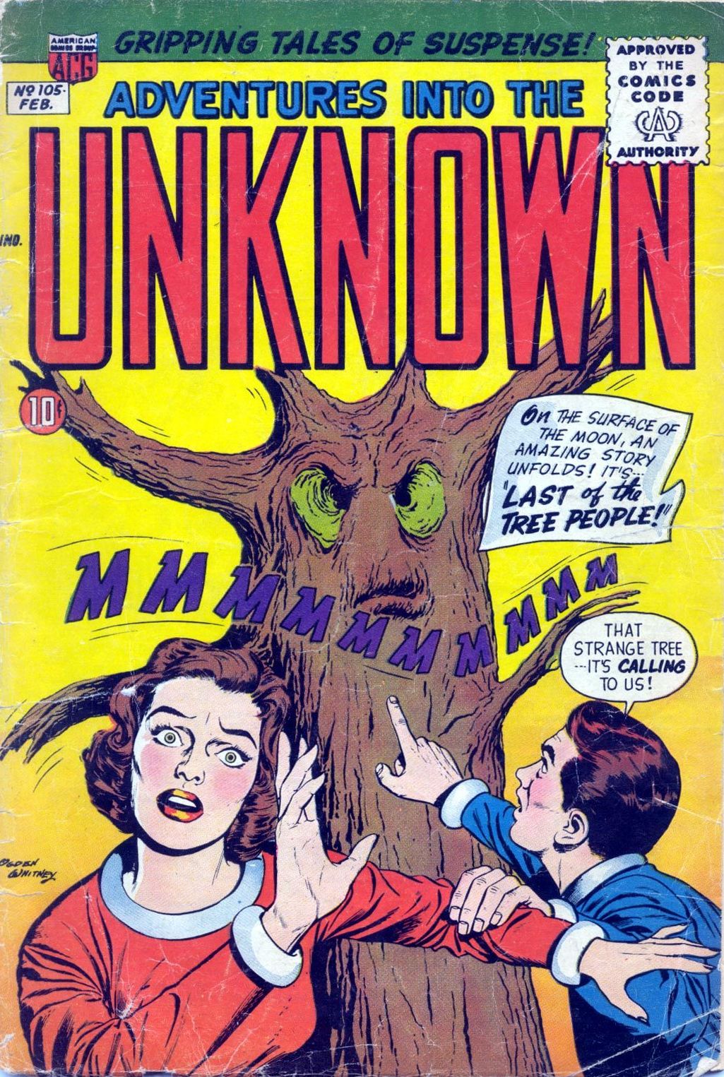 Adventures into the Unknown Number 105 Horror Comic Book