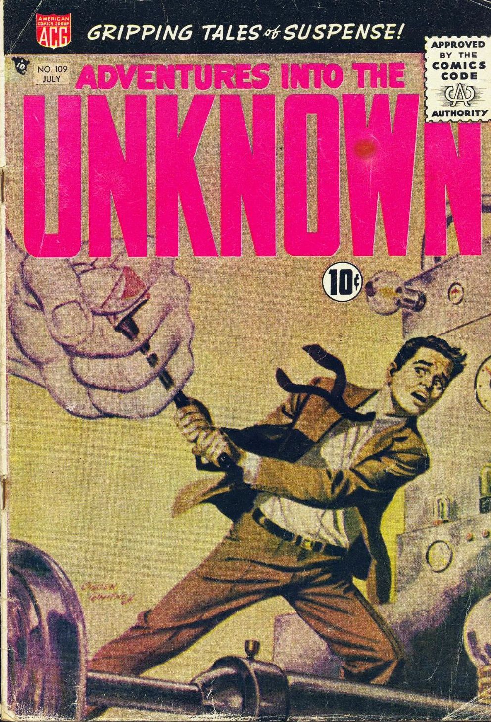 Adventures into the Unknown Number 109 Horror Comic Book