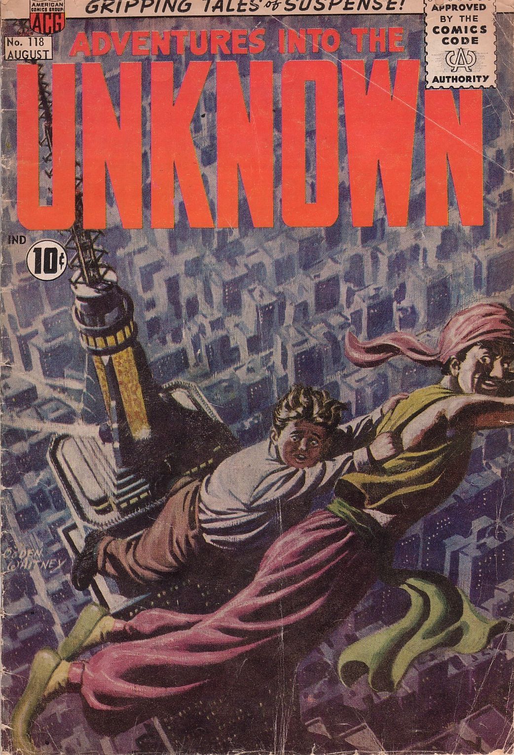 Adventures into the Unknown Number 118 Horror Comic Book