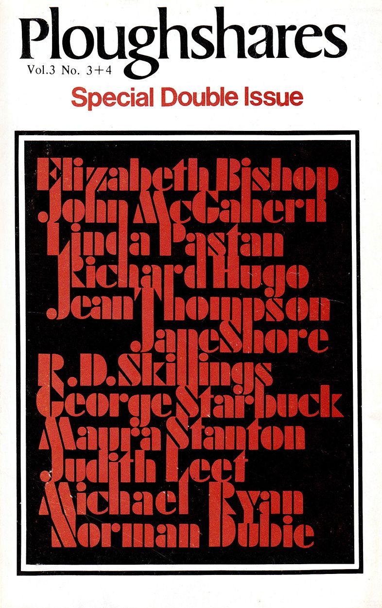 Ploughshares Spring 1977 Guest-Edited by Jane Shore
