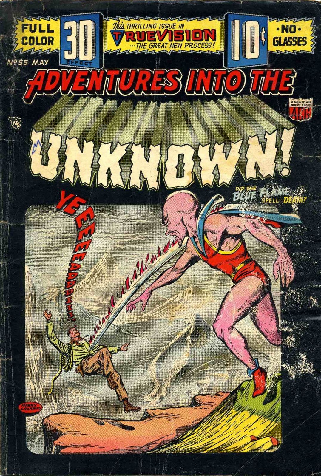 Adventures into the Unknown Number 55 Horror Comic Book