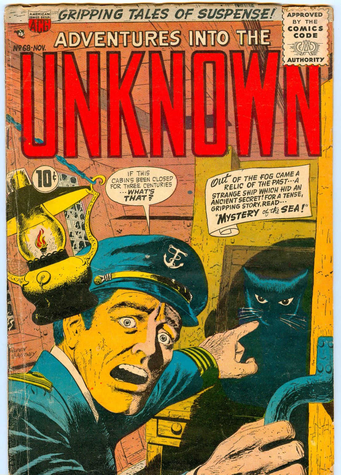 Adventures into the Unknown Number 68 Horror Comic Book