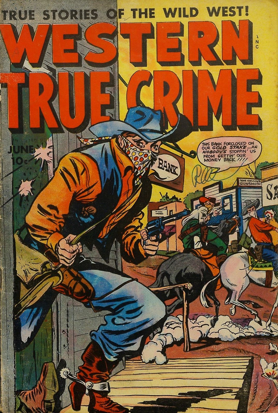 Western True Crime Number 6 Western Comic Book