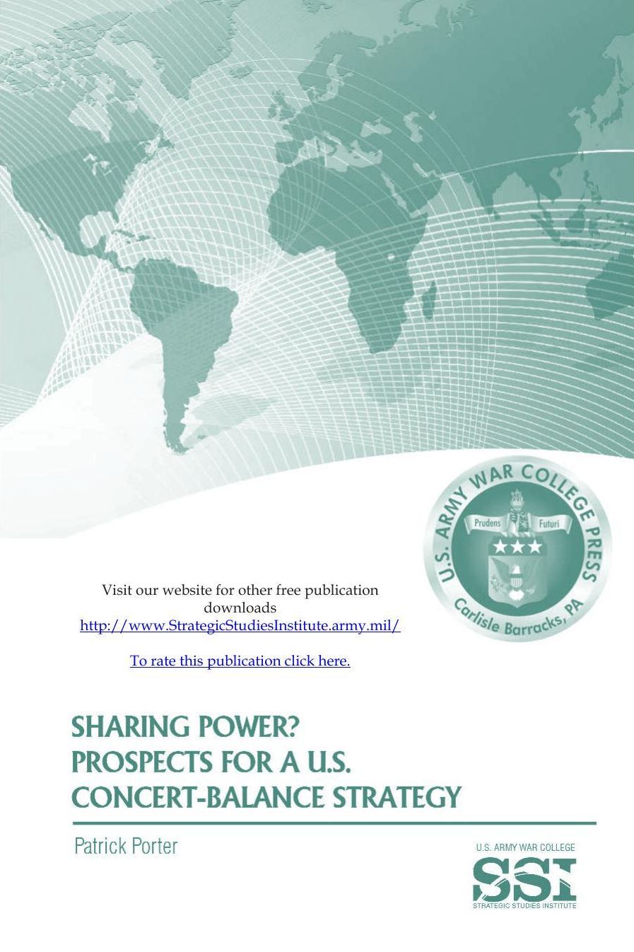 Sharing Power? Prospects for A U.S. Concert-Balance Strategy
