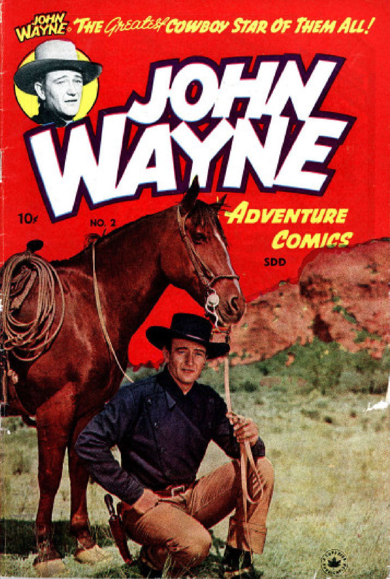 John Wayne Adventure Comics Number 2 Western Comic Book
