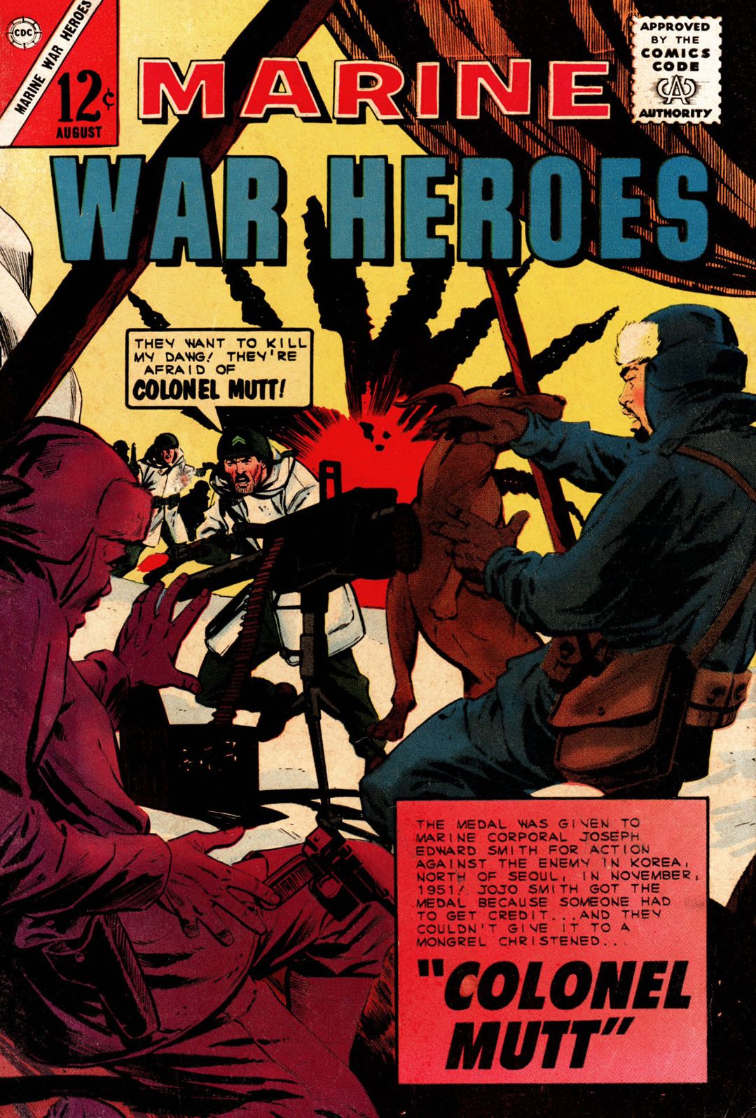 Marine War Heroes Number 4 War Comic Book