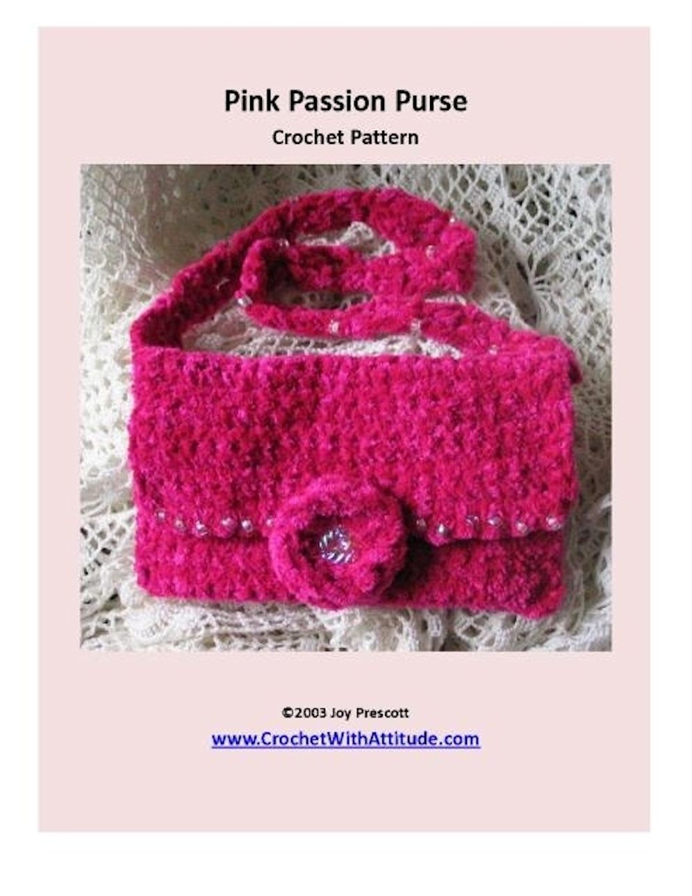 Pink Passion Chenille Purse Crochet Pattern