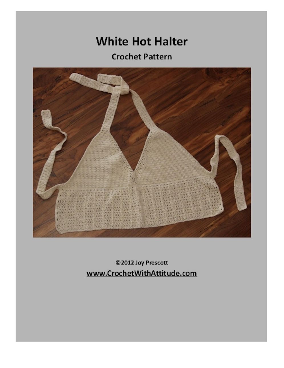 White Hot Halter Top Crochet Pattern
