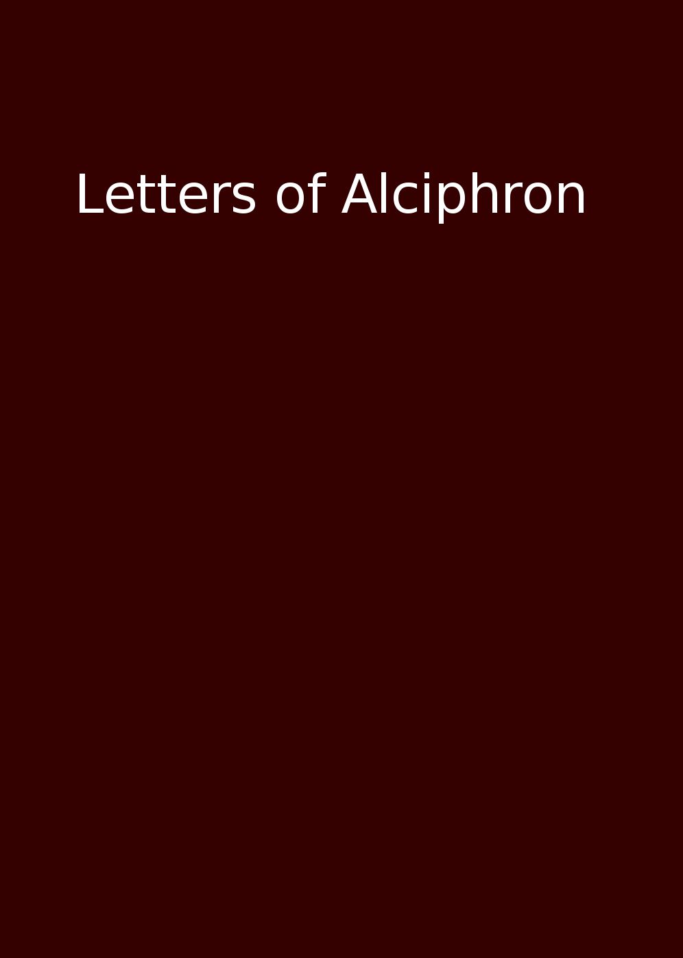 Letters of Alciphron