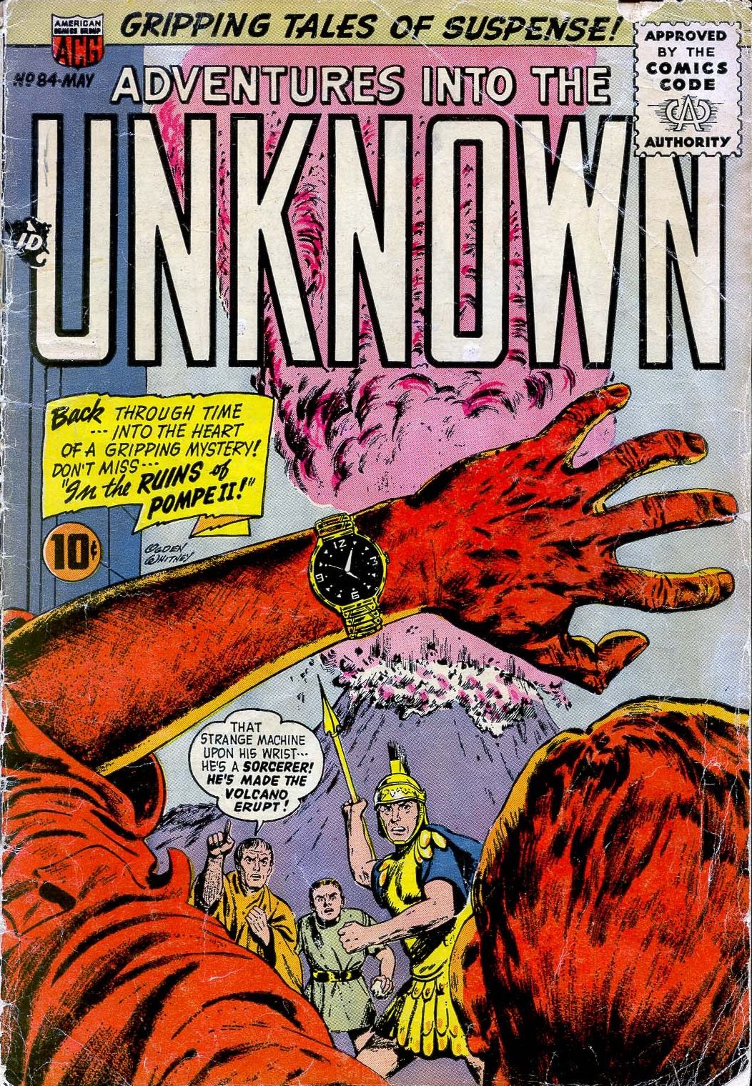 Adventures into the Unknown Number 84 Horror Comic Book