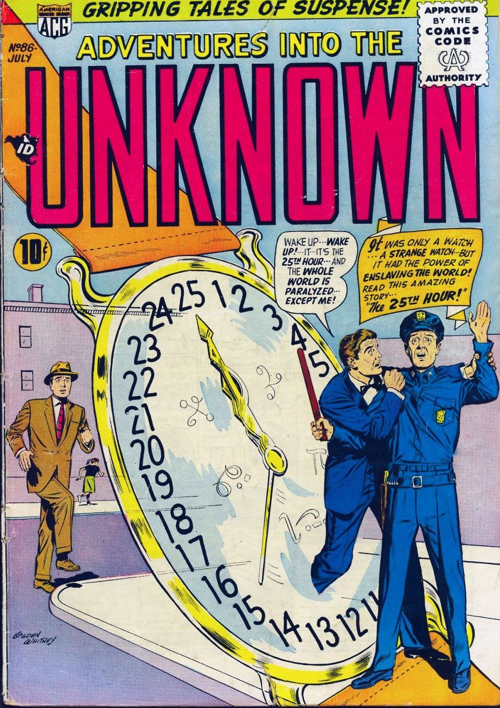 Adventures into the Unknown Number 86 Horror Comic Book