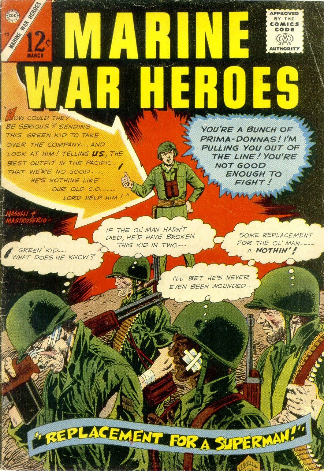 Marine War Heroes Number 12 War Comic Book