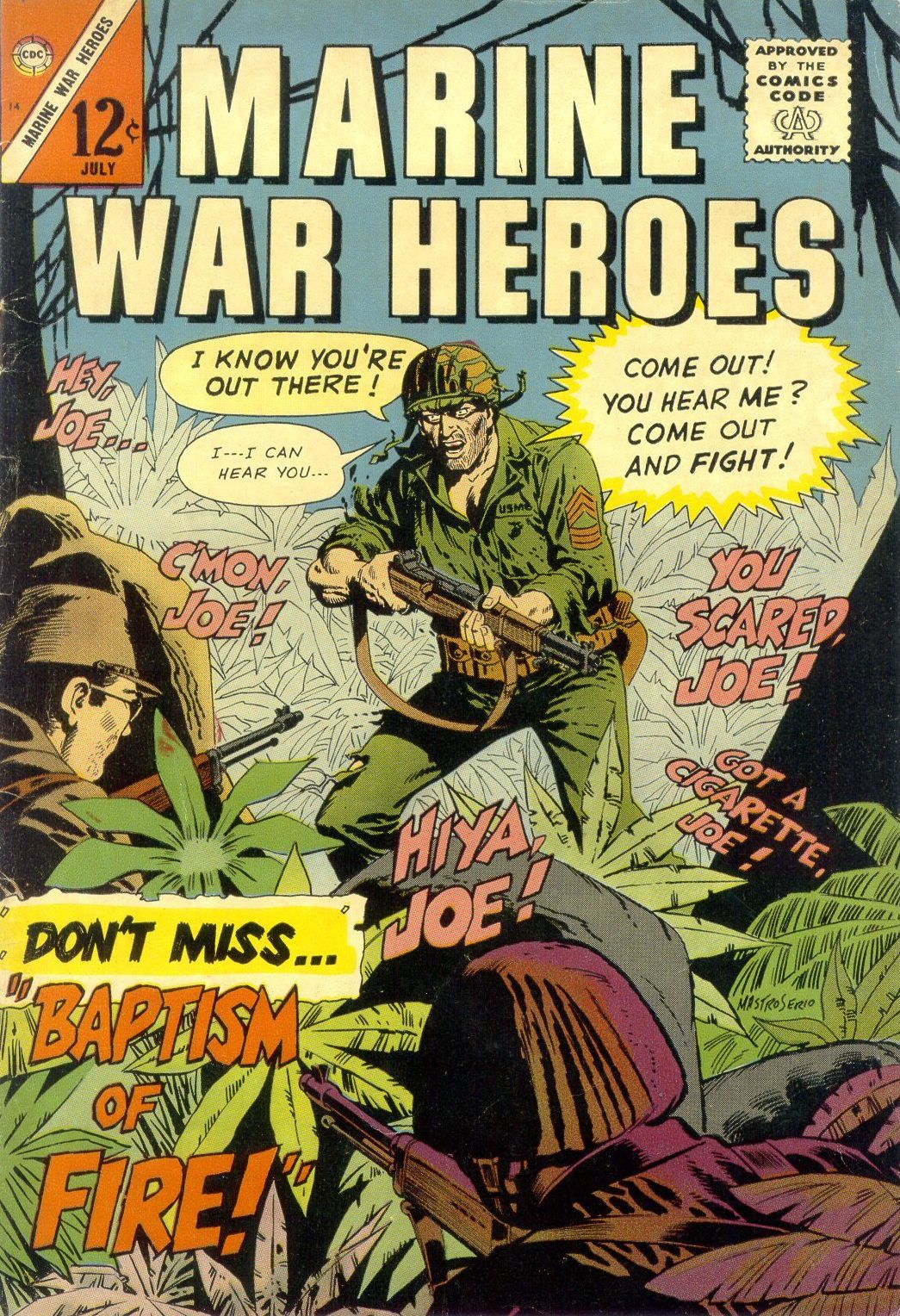 Marine War Heroes Number 14 War Comic Book