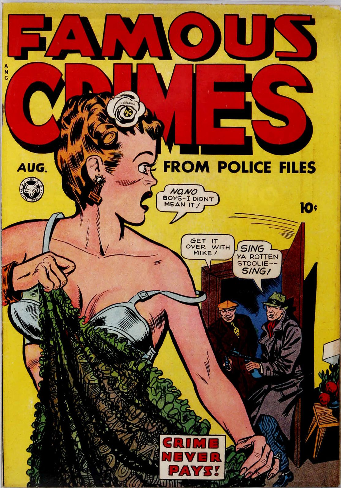 Famous Crimes Number 2 Crime Comic Book