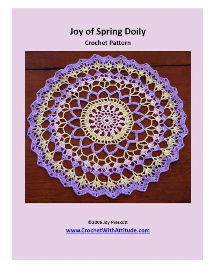 Joy of Spring Doily Crochet Pattern