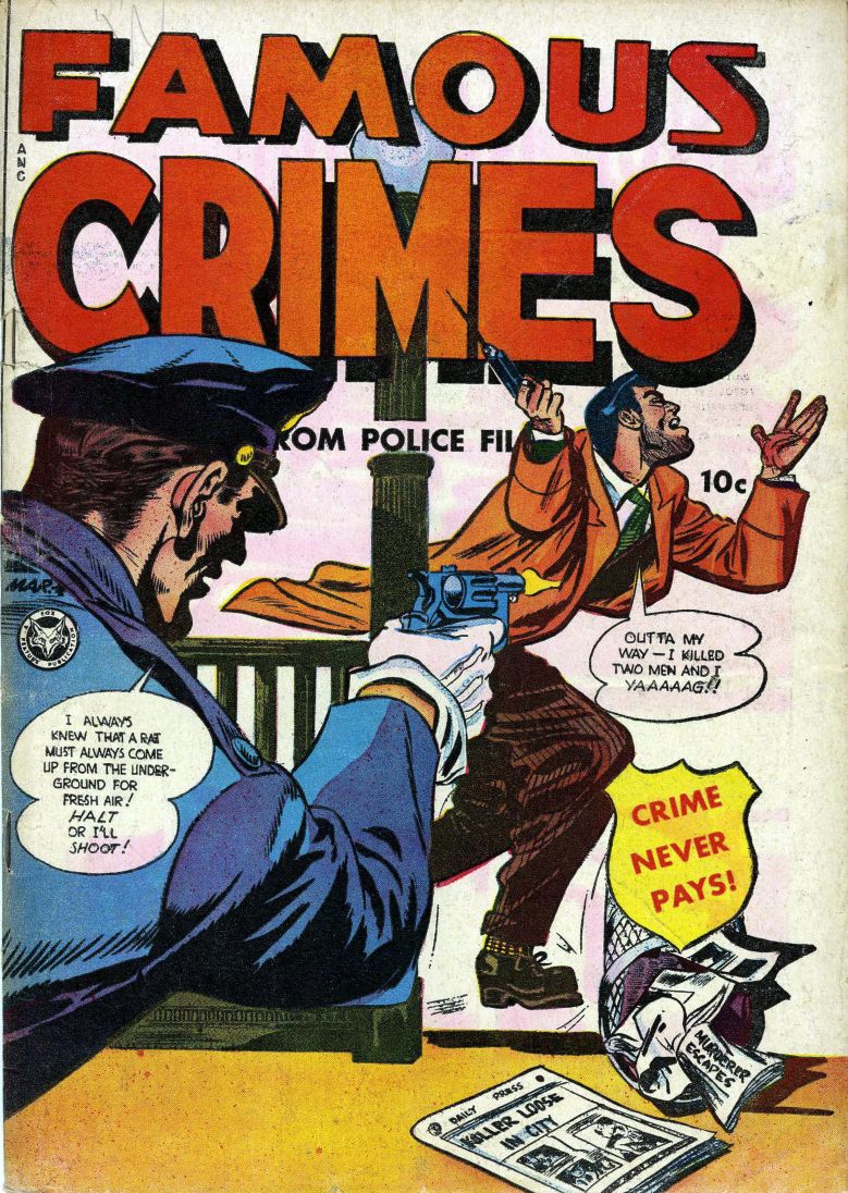 Famous Crimes Number 7 Crime Comic Book
