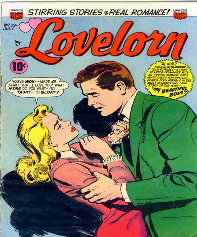 Lovelorn Number 39 Romance Comic Book