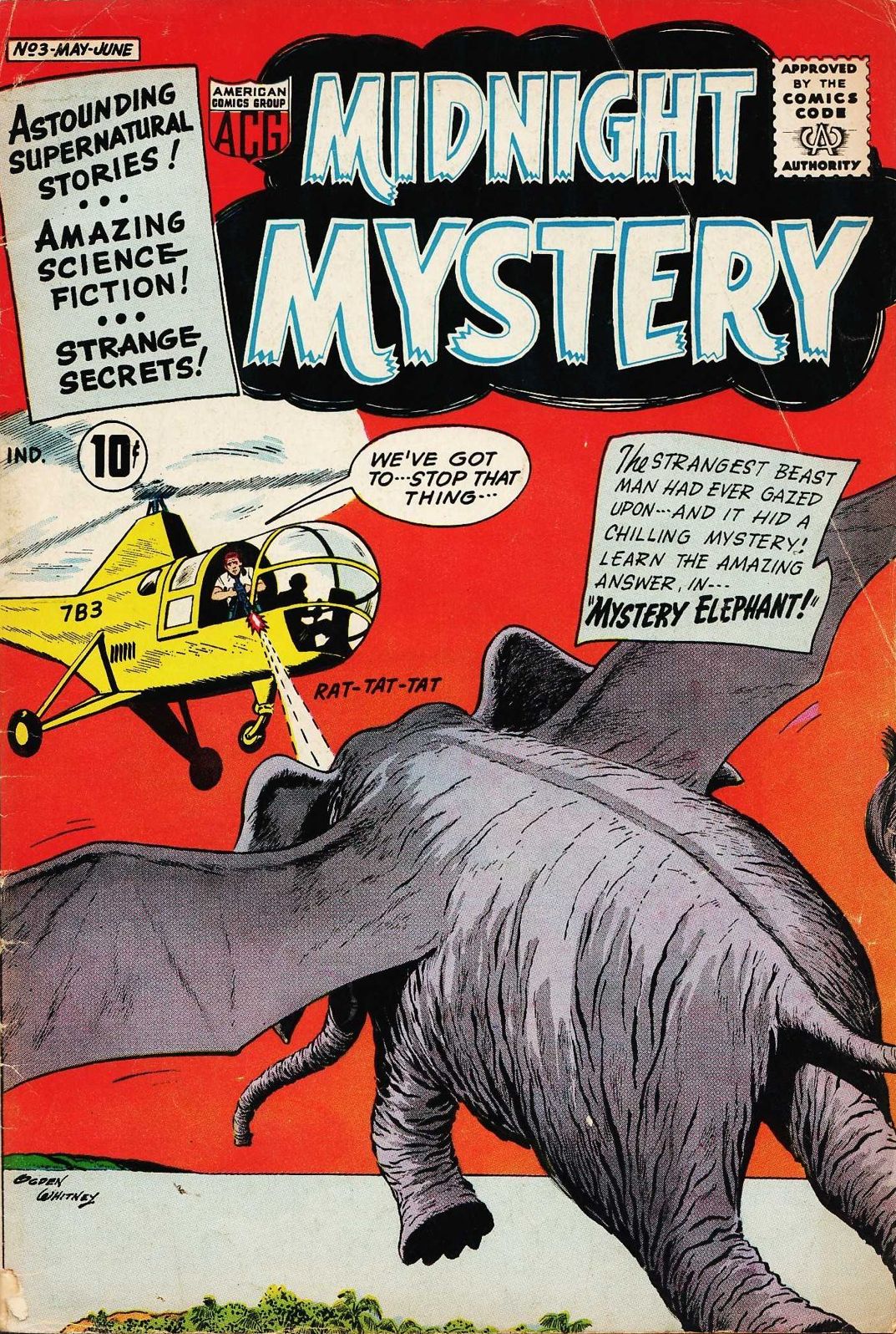 Midnight Mystery Number 3 Horror Comic Book