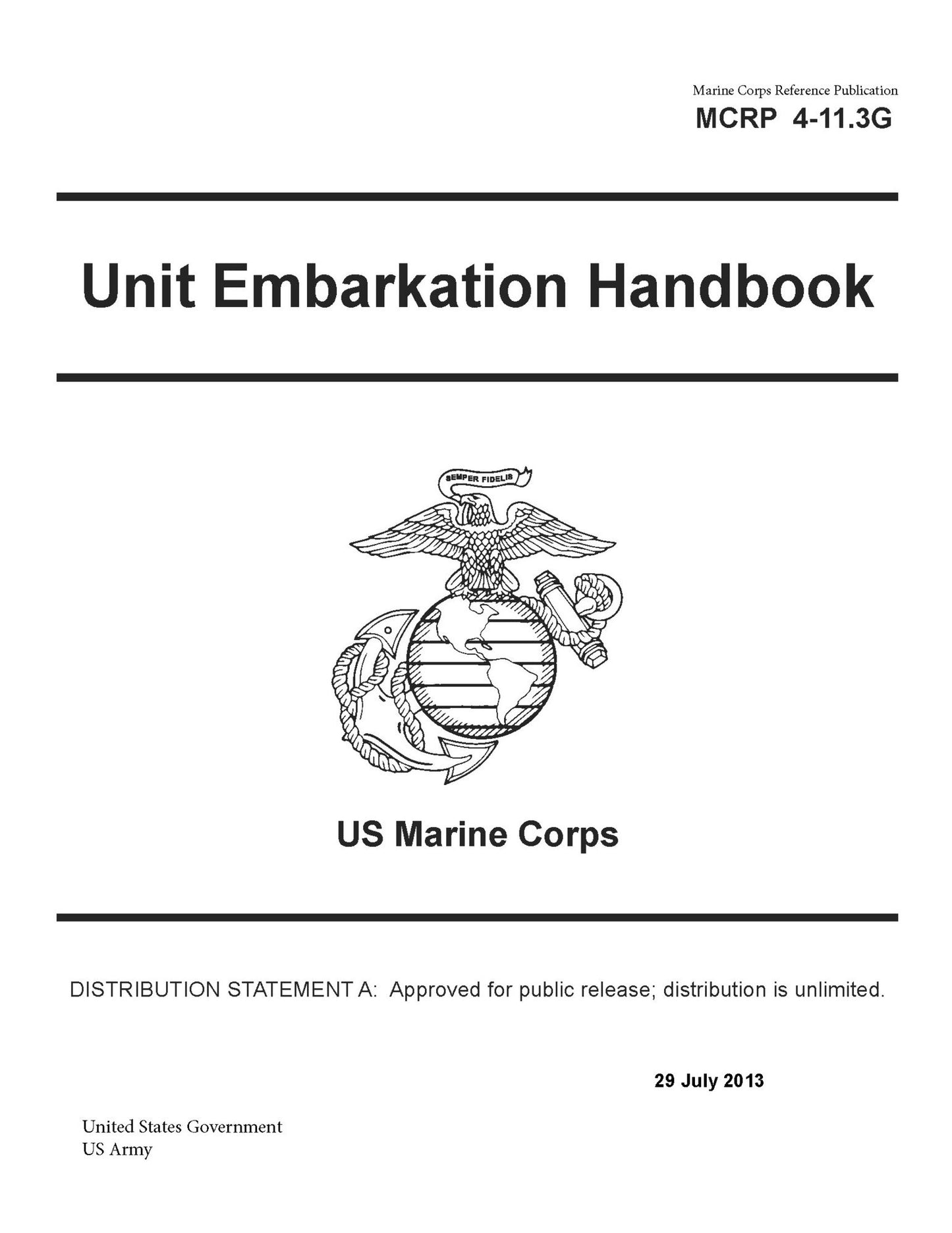 Marine Corps Reference Publication MCRP 4-11.3G Unit Embarkation Handbook US Marine Corps 29 July 2013