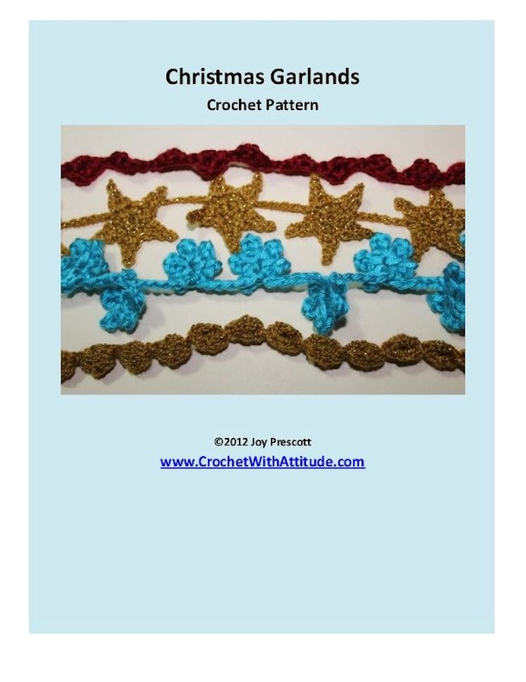 Christmas Garlands Tree Decorations Crochet Pattern
