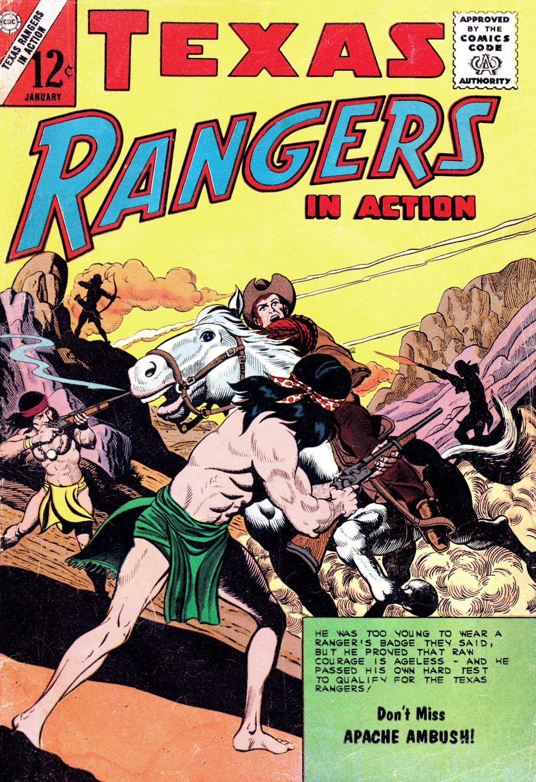 Texas Rangers in Action Number 37 Western Comic Book