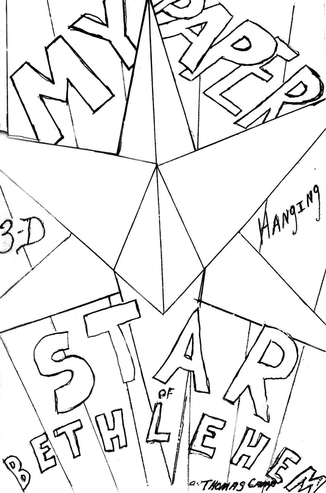My Paper Star of Bethlehem