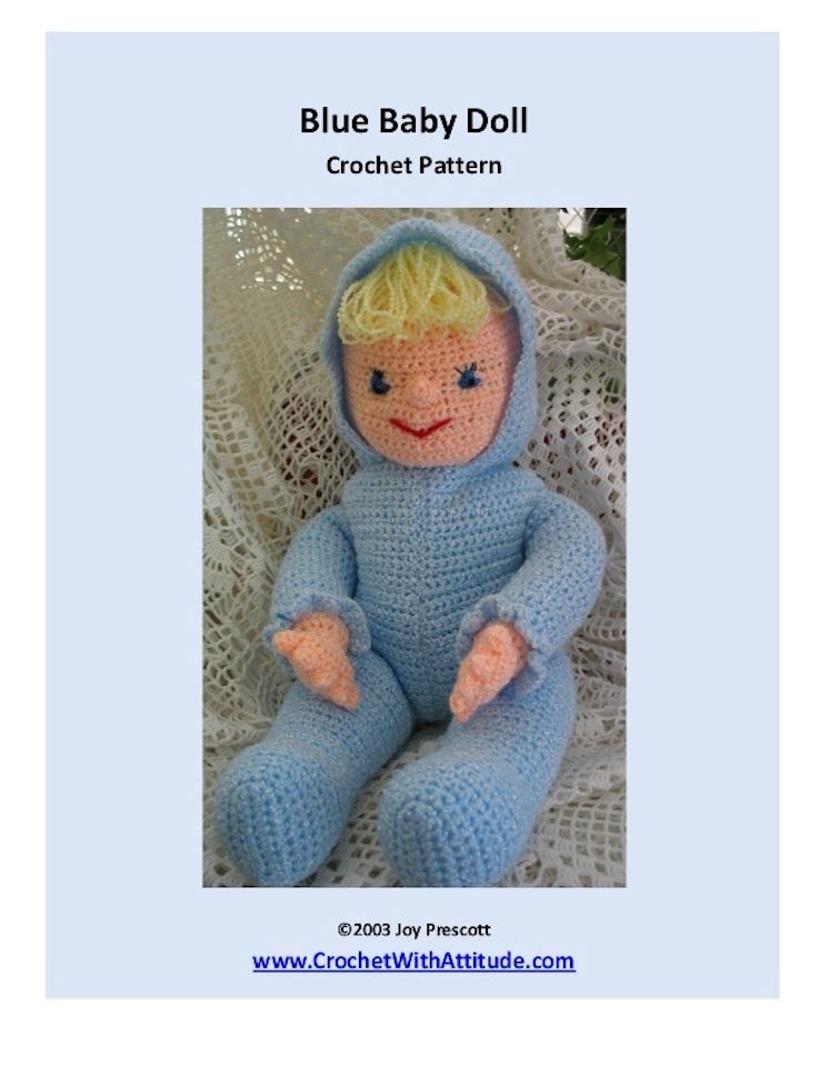 Blue Baby Doll Toy Crochet Pattern