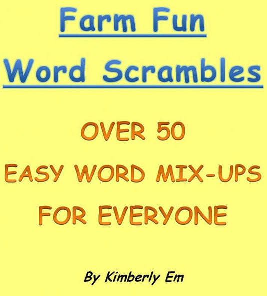 Farm Fun Word Scrambles - Over 50 Word Puzzles