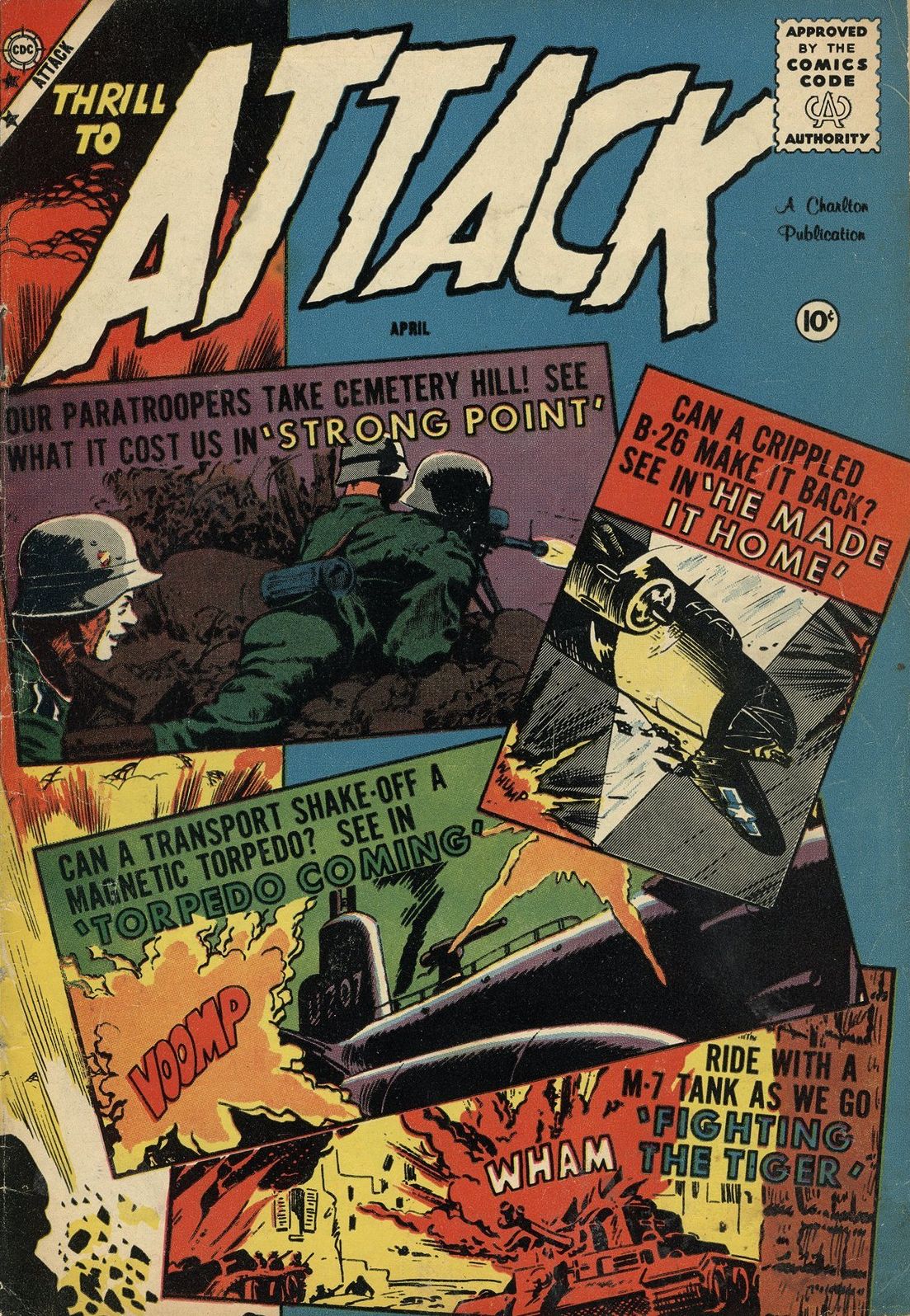 Attack Number 57 War Comic Book