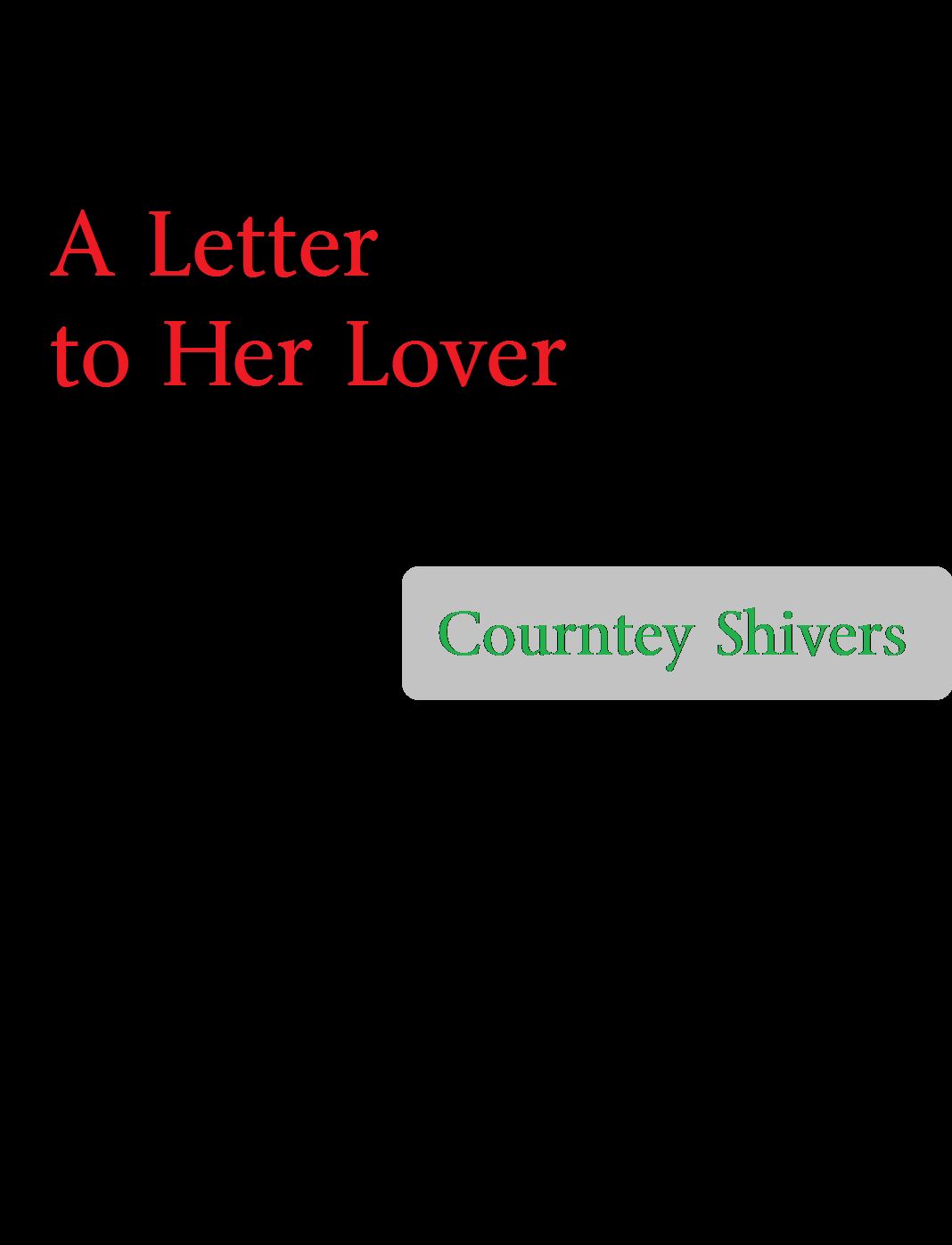 A Letter to Her Lover