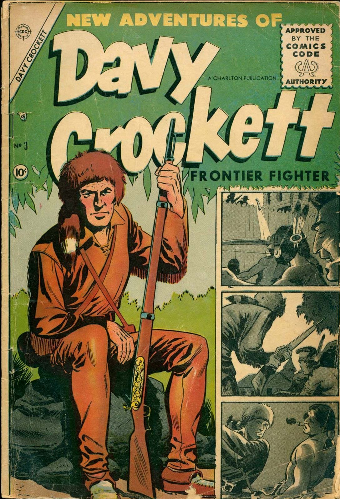 Davy Crockett Number 3 Western Comic Book