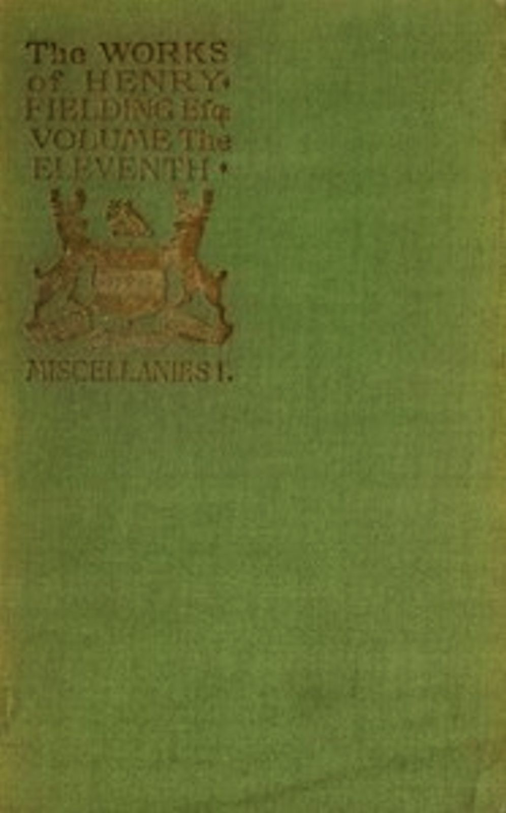 The Works of Henry Fielding; vol. xi (Illustrated)