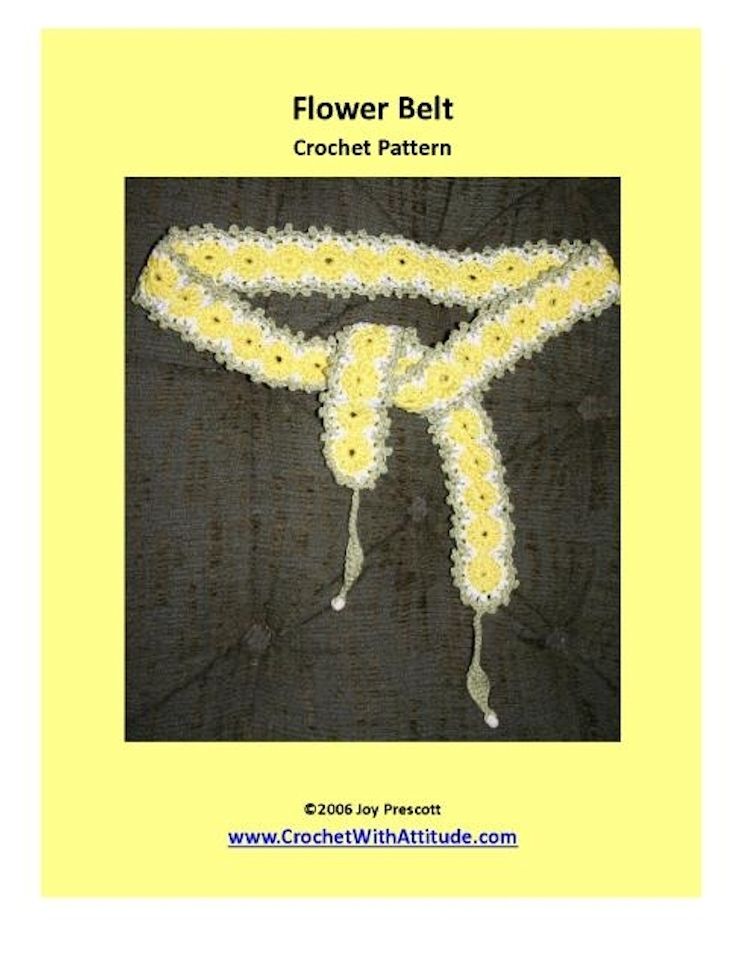 Flower Belt Crochet Pattern