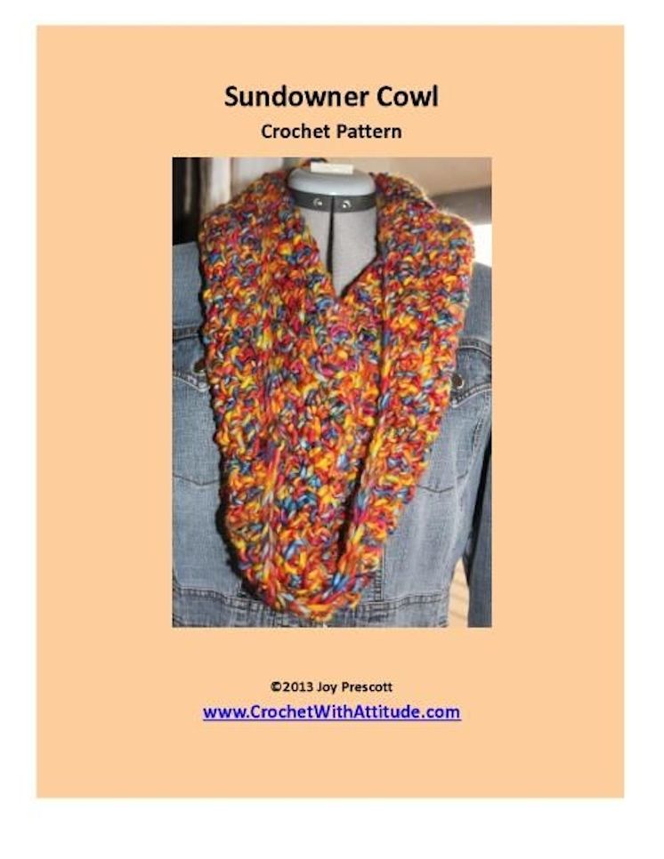 Sundowner Cowl Crochet Pattern