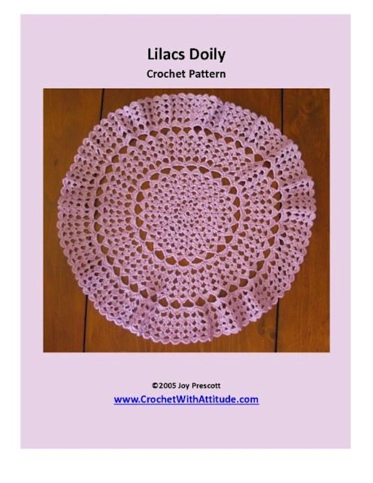 Lilacs Doily Crochet Pattern