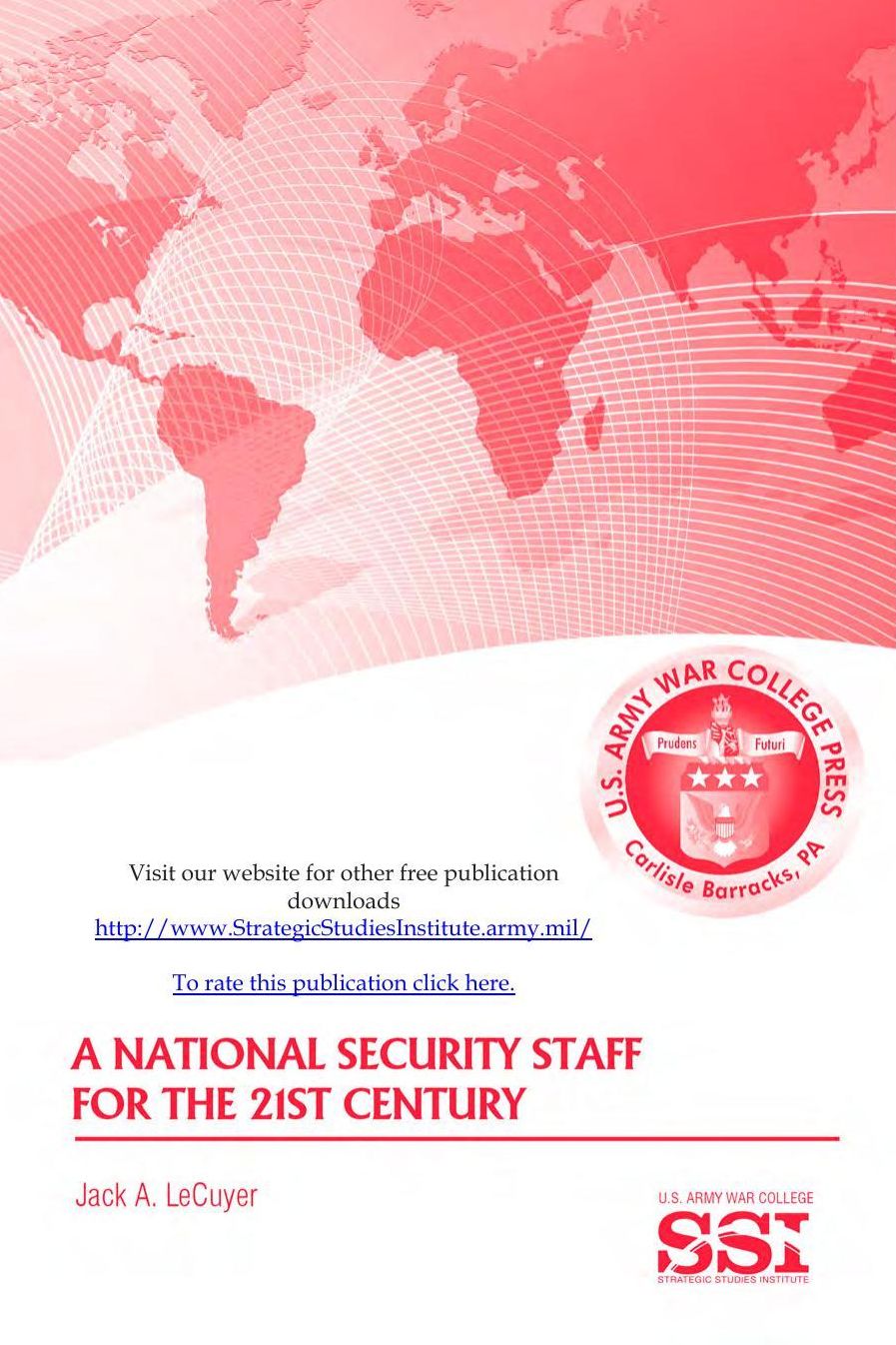 A National Security Staff For The 21st Century