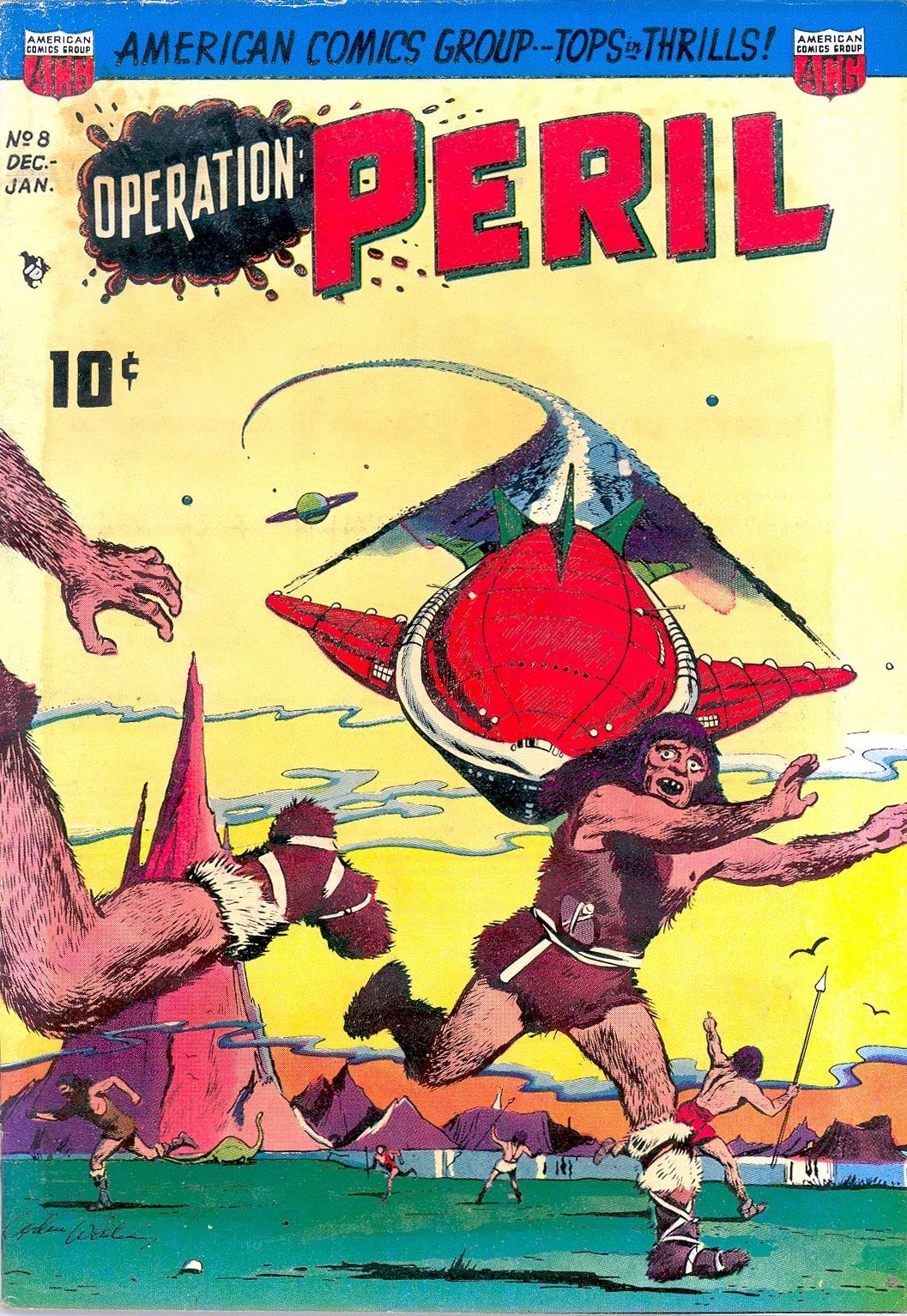 Operation Peril Number 8 Golden Age Comic Book