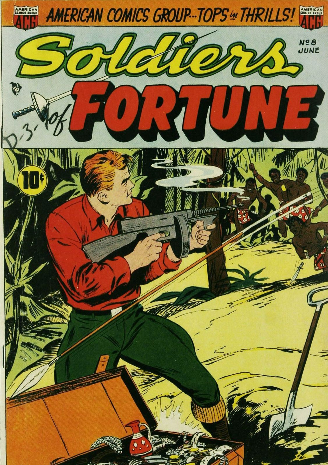 Soldiers of Fortune Number 8 Adventure Comic Book