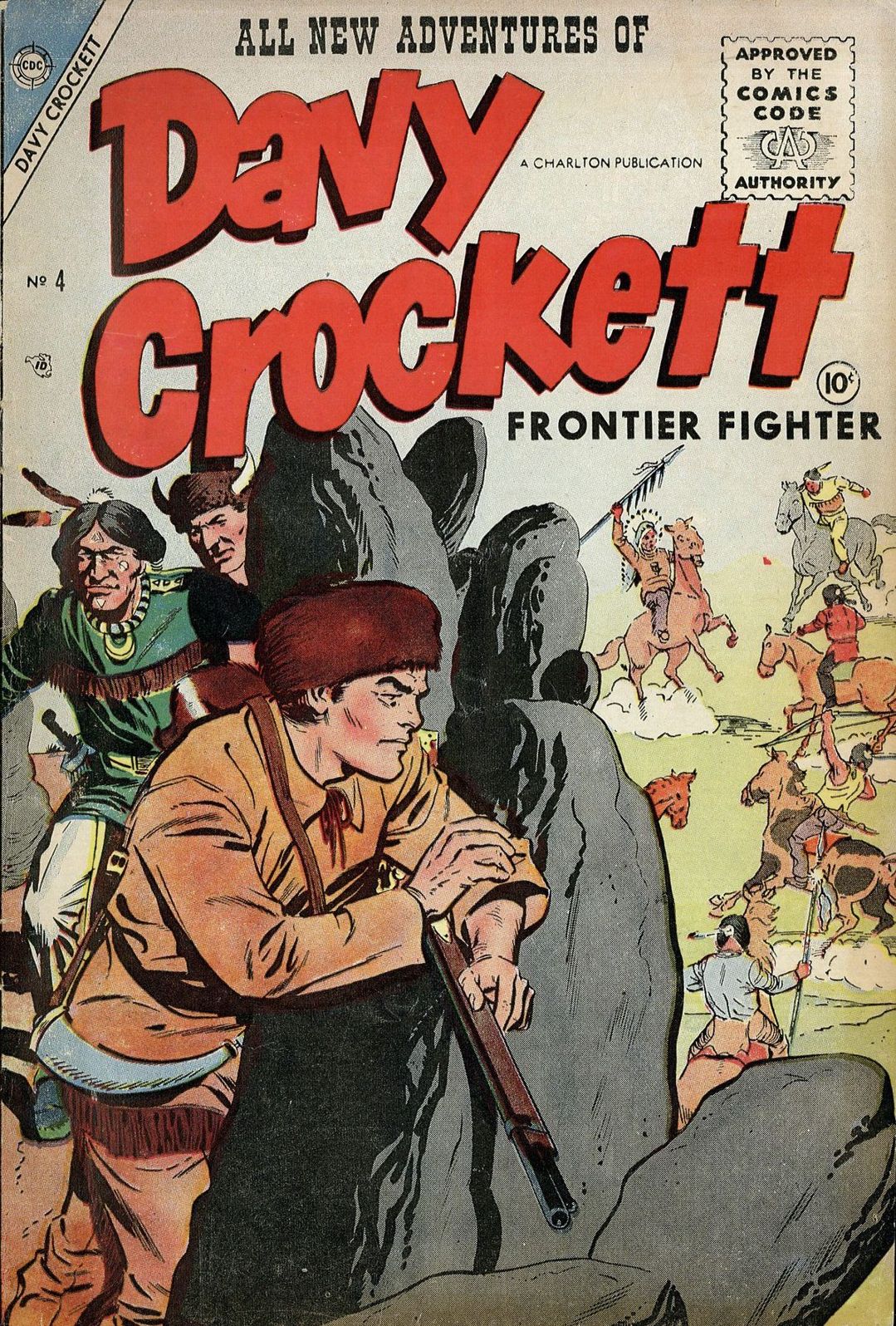 Davy Crockett Number 4 Western Comic Book