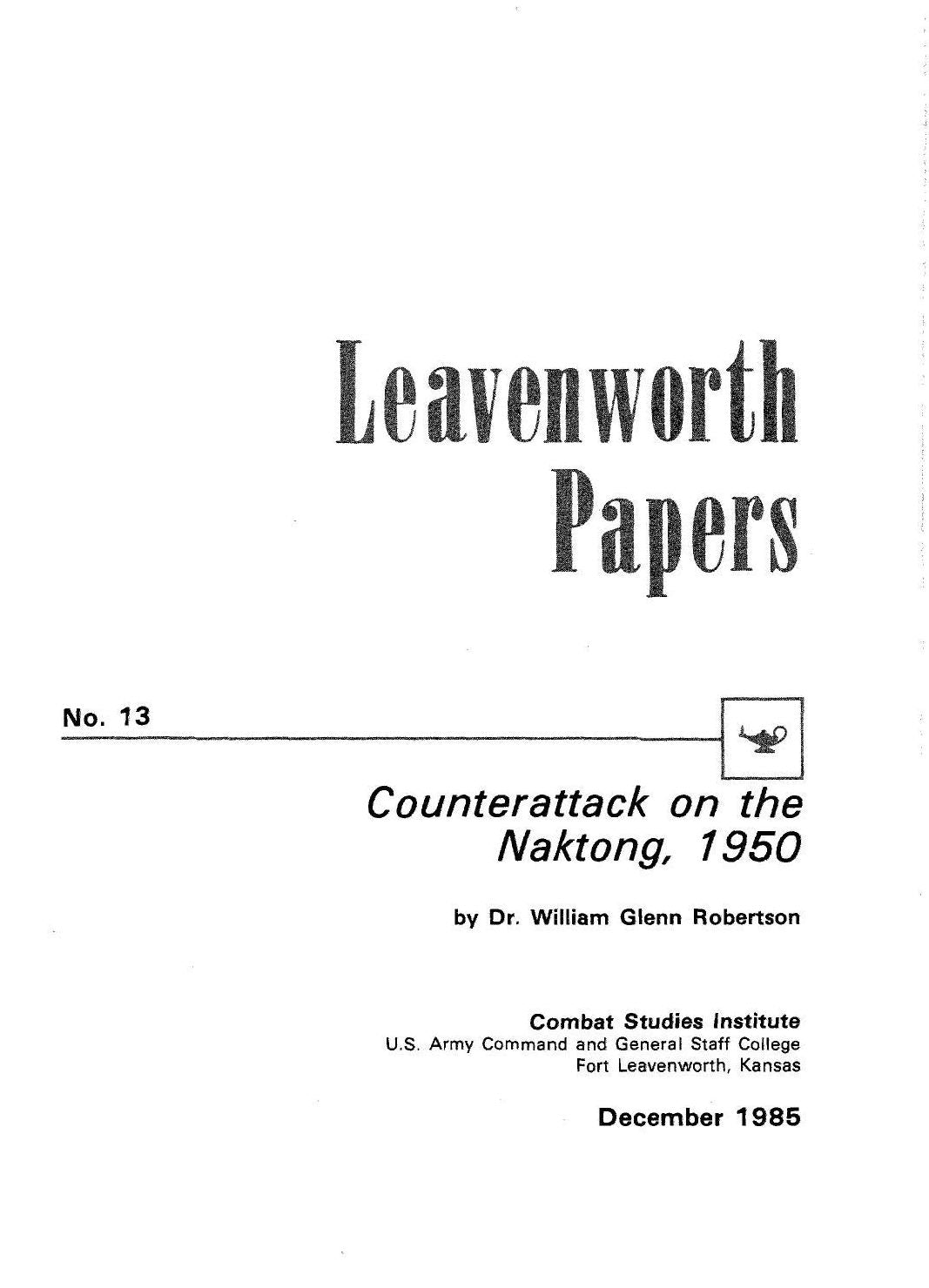 Counterattack on the Naktong, 1950