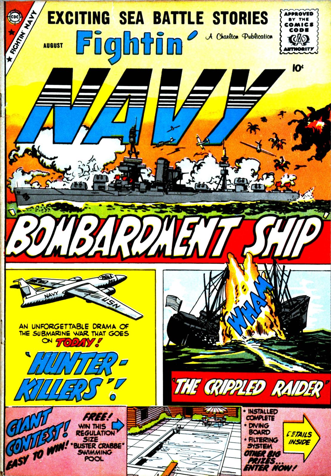 Fightin Navy Number 88 War Comic Book