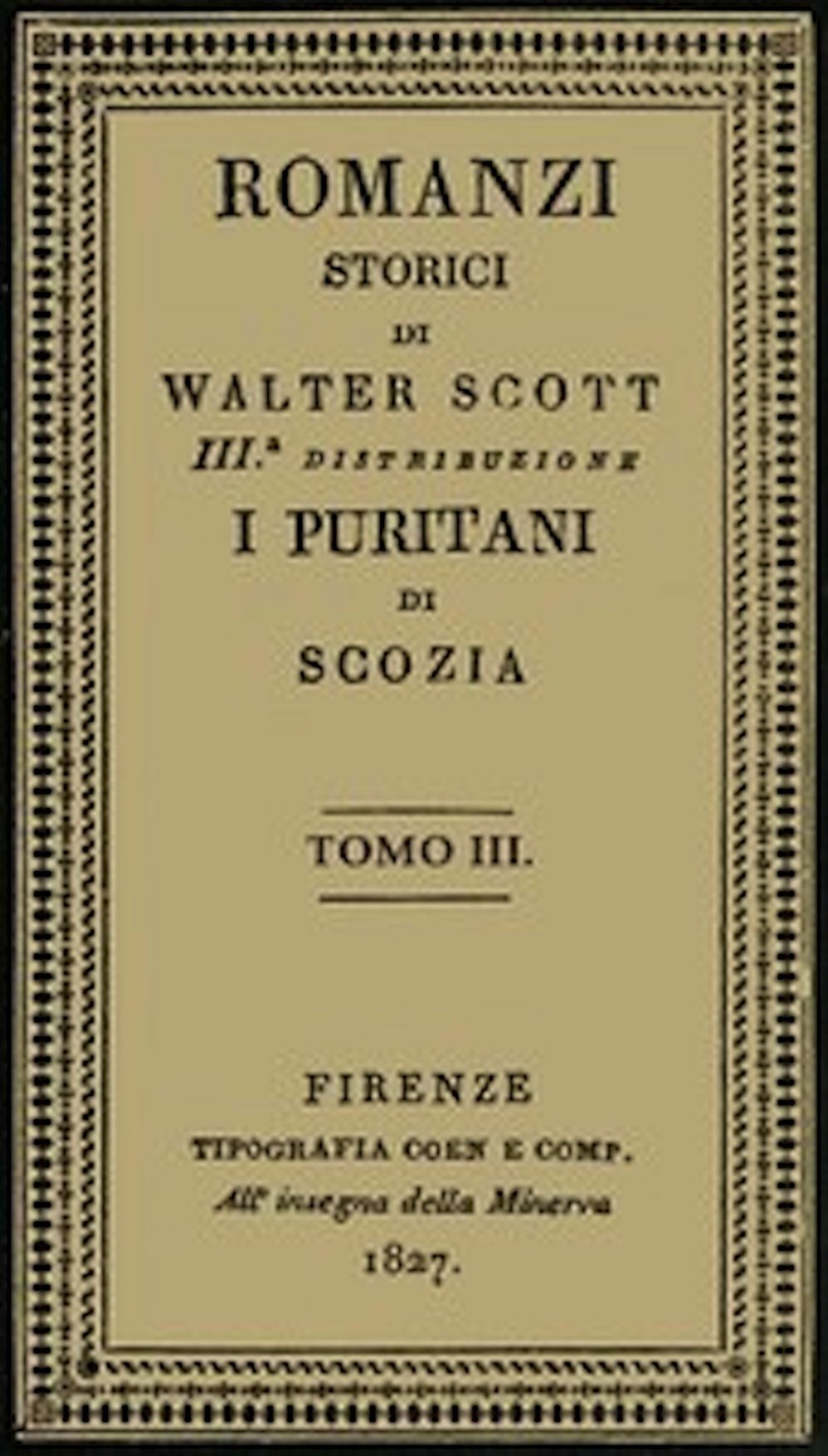I Puritani di Scozia, vol. 3