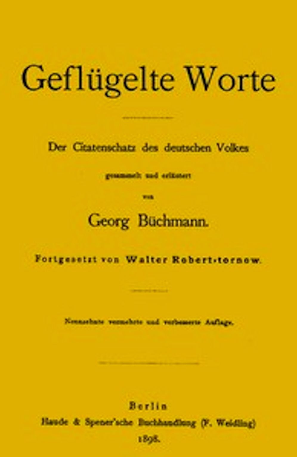 Gefl&uuml;gelte Worte (Illustrated)