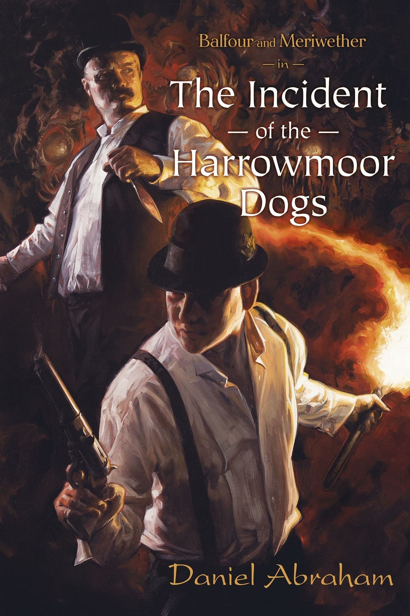 Balfour and Meriwether in The Incident of the Harrowmoor Dogs 