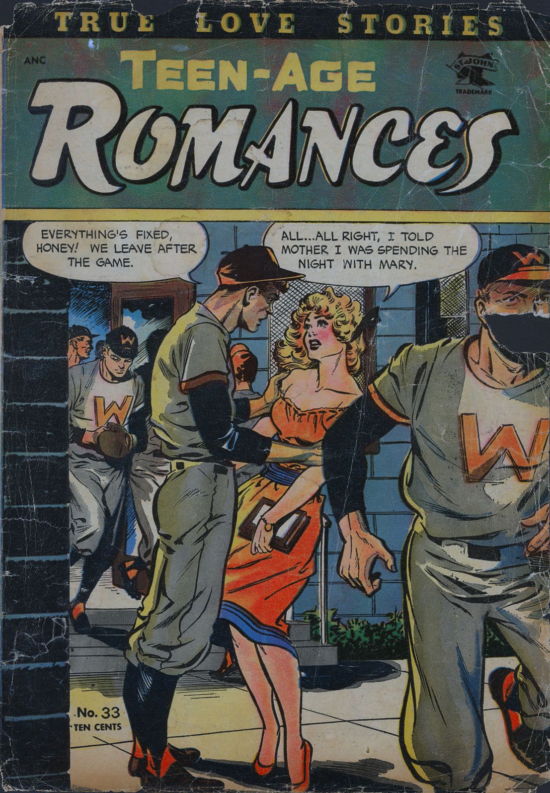 Teen Age Romances Number 33 Love Comic Book
