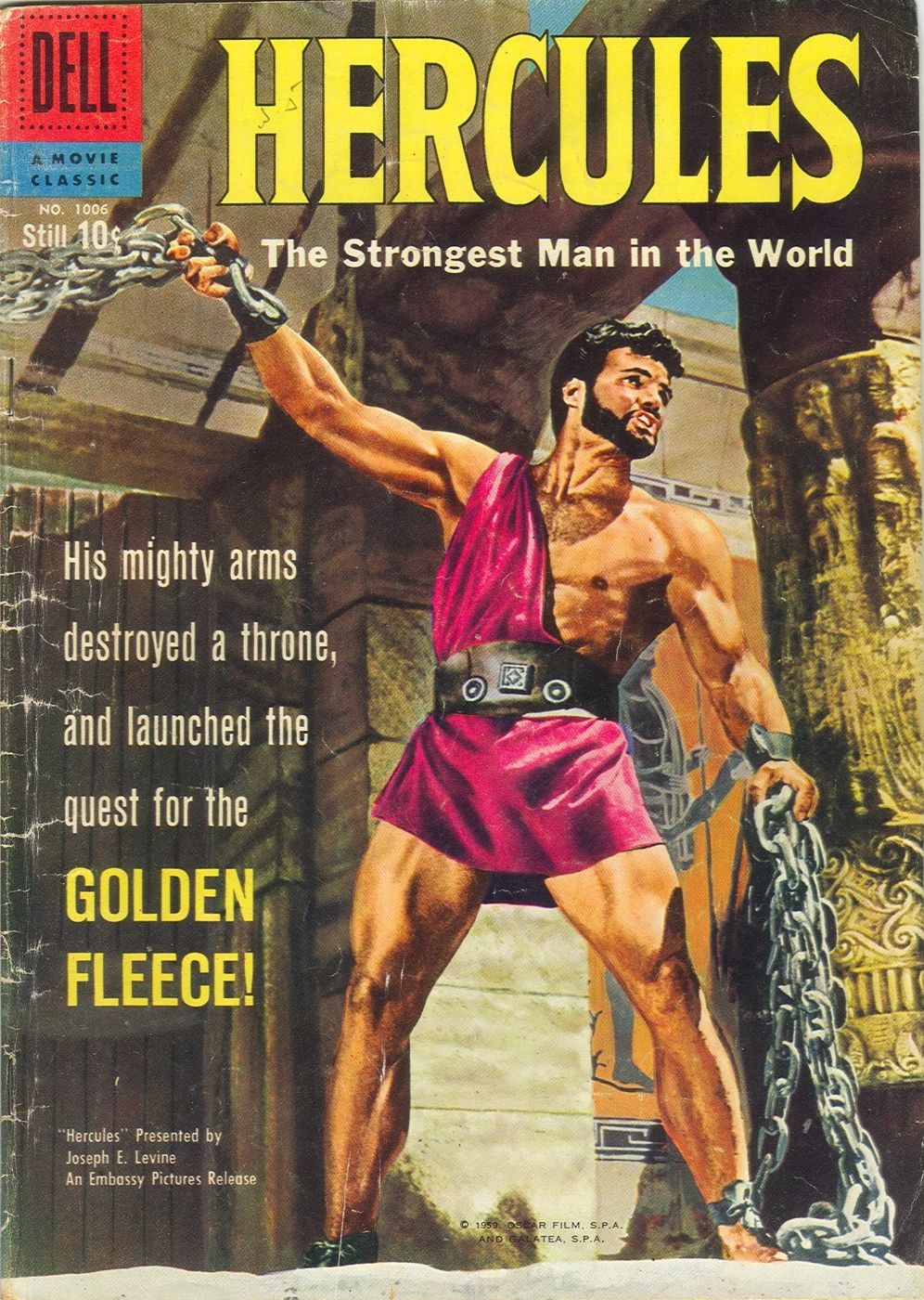 Hercules The Strongest Man In The World Movie Classic Comic Book