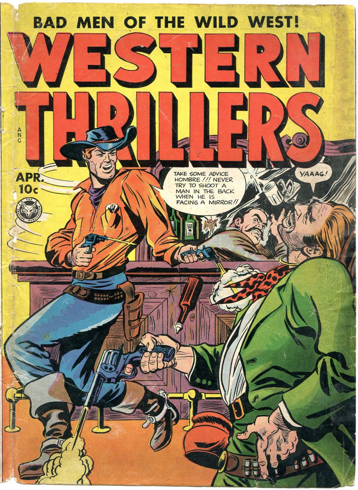 Western Thrillers Number 5 Western Comic Book
