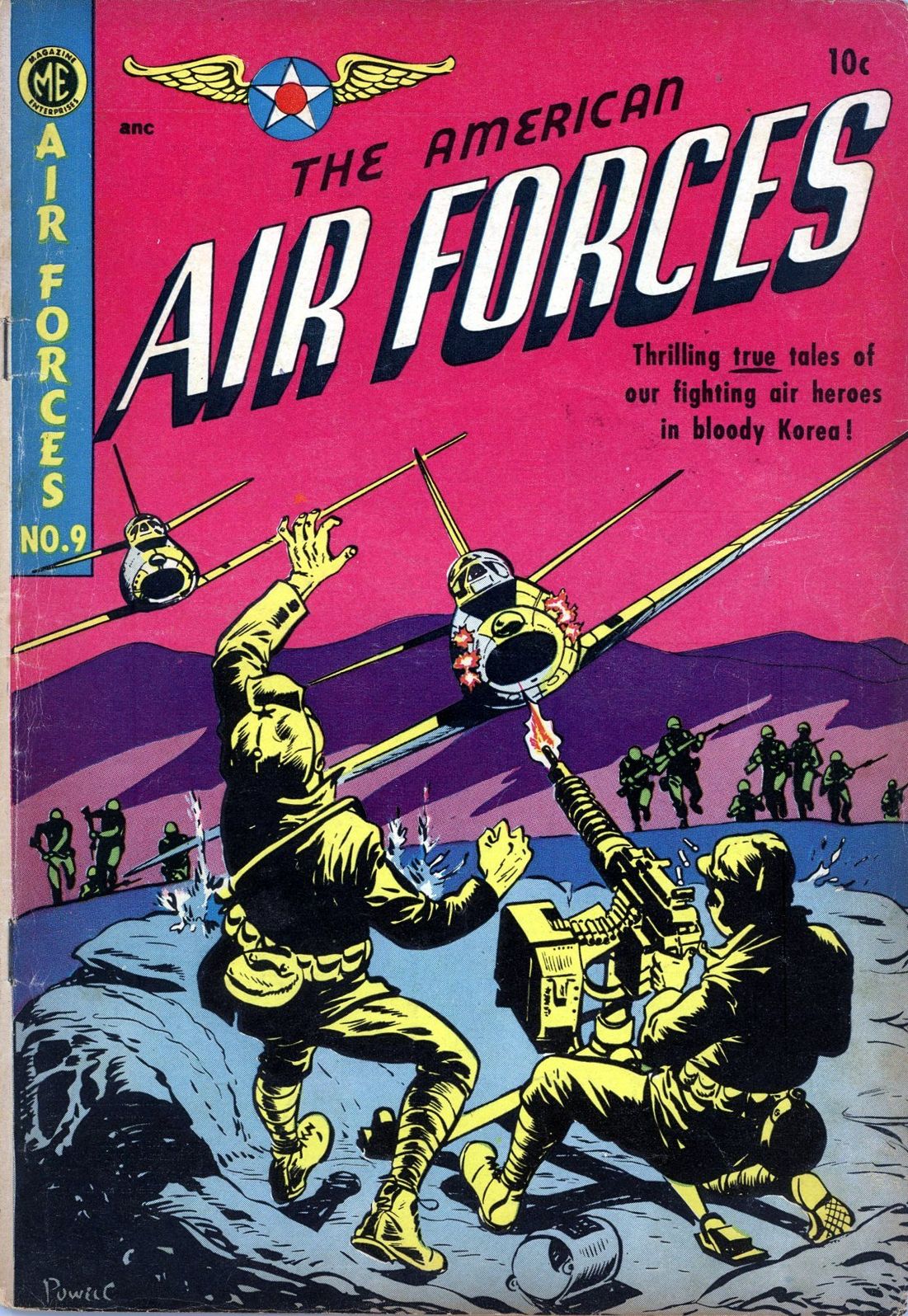 The American Air Forces Number 9 War Comic Book